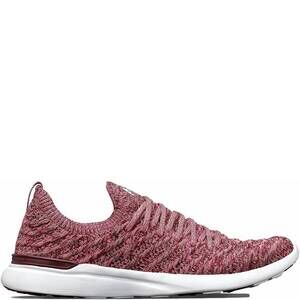 NEW APL women's techloom wave athletic sneakers in burgundy/fusion pink/melange
